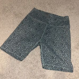 Mint colored polka dot biker shorts